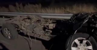 "Caroseria blindată a fost smulsă de pe șasiu". Ce a mai rămas din maşina lui Kiril Stremousov după presupusul accident de circulaţie