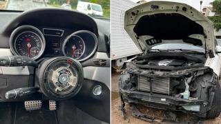 Un român din Italia şi-a găsit Mercedesul dezmembrat în parcare