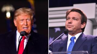 fostul președinte Donald Trump și guvernatorul Floridei Ron DeSantis