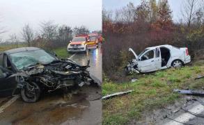 Accidentul s-a soldat cu două victime, dintre care una inconştientă