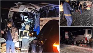 Autocar plin cu soldați ucraineni, accident înfiorător în Letonia. Șoferul a murit, 26 de militari au ajuns la spital