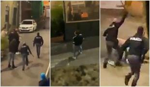Tânăr român snopit cu bastonul de un carabinier, pe o stradă din Italia. Polițistul este cercetat disciplinar