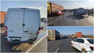 Două fete de 5 şi 15 ani au ajuns la spital, după ce au fost implicate într-un accident rutier grav pe E85, la Focşani