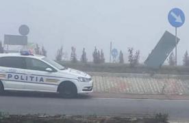 Un șofer de 82 de ani s-a urcat cu Cielo pe giratoriu, la ieșirea de pe Centura Bacăului