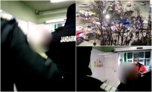 Un bărbat recalcitrant s-a luat la ceartă cu o şoferiţă, a urcat apoi pe mașină și a atacat o ambulanță