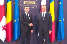 Nicolae Ciucă şi premierul Georgiei, Irakli Garibashvili