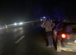 accident cu o mașină și o căruță în Galați