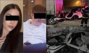 "Drum lin printre stele!" Lacrimi pentru Sonja și Andrei, cei doi tineri care au murit în cumplitul accident din Sibiu. Nu au avut nicio șansă