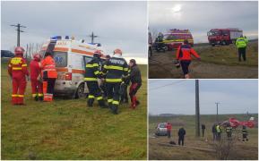 Un bărbat a murit, după ce șoferița mașinii în care se afla s-a înfipt într-un stâlp