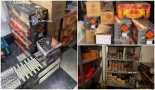 Un pirotehnician, "colindat" de autorități. Tânărul a rămas fără artificiile și petardele, pe care le vindea pe internet