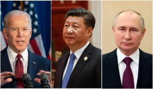 Joe Biden, Xi Jinping, Vladimir Putin
