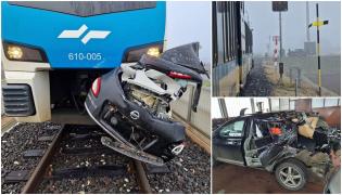 "A avut o mie de îngeri păzitori". Un șofer a supraviețuit miraculos după un accident de tren înfiorător, în Austria