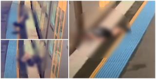 Bărbatul a scăpat ca prin minune