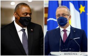 România e pregătită să adopte măsuri defensive în criza din Europa de Est. Ministrul Vasile Dîncu, în dialog cu omologul american Lloyd Austin