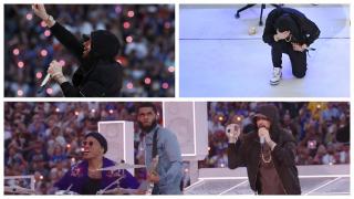 Rapper-ul american a îngenuncheat pe scenă, în semn de protest împotriva abuzurilor poliție asupra afro-americanilor și a rasismului
