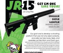 O puşcă semiautomată pentru copii, JR-15, șochează SUA. Este o versiune a armei cu care s-au comis zeci de masacre