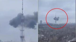 Ruşii au bombardat turnul radio/TV din Kiev. Armata rusă anunţase cu doar câteva ore înainte ce obiective din capitala Ucrainei sunt vizate de rachete - VIDEO