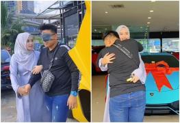 O tânără de 19 ani şi-a surprins soțul cu un Lamborghini de 250.000 de dolari, cadou pentru ''sacrificiul'' de a avea grijă de bebeluş