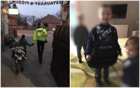 Drumul lung departe de casă: Două femei, patru copii şi un bunic din Ucraina ajutaţi de poliţiştii din Bihor să găsească adăpost peste noapte