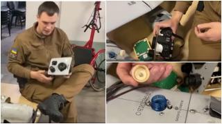 Soldaţii ucraineni au "disecat" o dronă rusească.