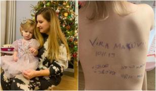 Ce s-a întâmplat cu fetița ucraineancă pe spatele căreia mama i-a scris datele de contact