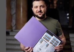 Imaginea postată de Zelenski cu crucișătorul Moscova, înainte să fie distrus de rachete: „Nu uitați că nava rusă merge întotdeauna într-o singură direcție”