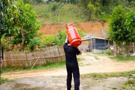 Bărbatul a murit, incendiat