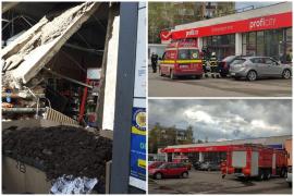 Tavanul unui magazin Profi din Cluj s-a prăbuşit