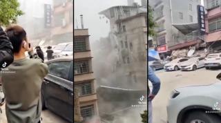 bloc prăbușit în China