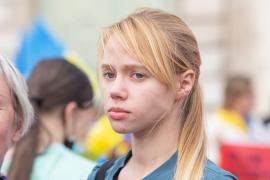 Katerina Prokopenko, soția lui Denis Prokopenko, comandantul Batalionului Azov