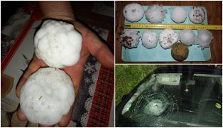 "Bucățile de gheață cădeau ca rachetele!". Grindina uriașă, cât mingea de tenis, a făcut ravagii în mai multe orașe din Franța