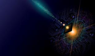 internet cuantic - ilustrație