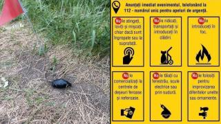 grenadă defensivă găsită în Botoșani