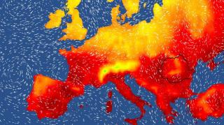 Harta temperaturilor în Europa