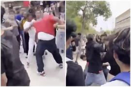 Tată implicat într-o bătaie generală în curtea şcolii