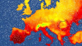 Harta temperaturilor în Europa