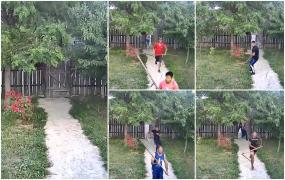 Imagini de groază suprinse în Suceava. Cinci bărbaţi înarmaţi cu coase, topoare şi bâte au dat năvală în curtea unei femei. La mijloc o poveste de iubire care s-a încheiat prost