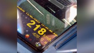 vitezoman prins de polițiști pe Autostrada Deva-Nădlac