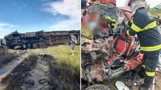 Accident rutier între un TIR si un autoturism pe DE 584 între, Însurăței si Baraganu