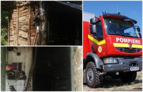 O maşină de pompieri din Dolj, implicată într-un accident în timp ce se deplasa la un incendiu.