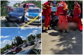 Şofer împuşcat de poliţişti, după o urmărire pe DN1