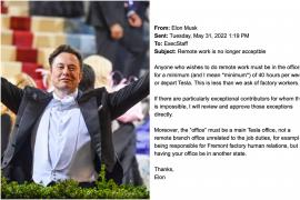 ”Vă întoarceți să munciți la birou sau plecați!” E-mailul trimis de Elon Musk angajaților Tesla