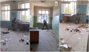 Ucrainenii, blocați într-o clădire Severodonețk, țin piept atacului rușilor. Militarii trag cu un lansator de rachete pe geam