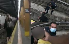 Momentul dramatic când o femeie de 25 de ani se prăbușește din senin, la o oră de vârf, pe șinele de metrou în New York. Tinerei i se făcuse rău