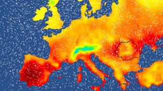 Harta temperaturilor în Europa