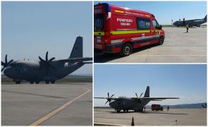 Zbor umanitar al Forţelor Aeriene pentru transportarea unui pacient cu arsuri