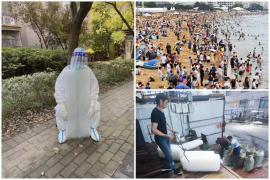 Măsuri disperate în China: blocuri uriașe de gheață, scoase în stradă