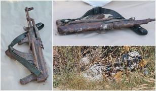 Mitraliera furată de la unitatea militară din Constanța era ruginită. Arma a fost descoperită sub o saltea