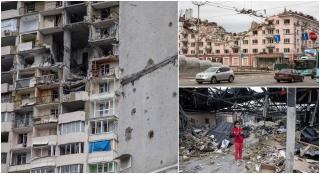 Drama ucrainenilor din Cernihivul bombardat de ruși. Sute de familii trăiesc în apartamente fără ferestre, uşi sau pereți