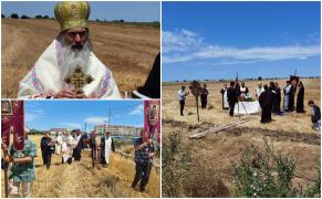 IPS Teodosie a ieşit cu racla pe un câmp din Constanţa. Arhiepiscopul s-a rugat, din nou, pentru ploaie
